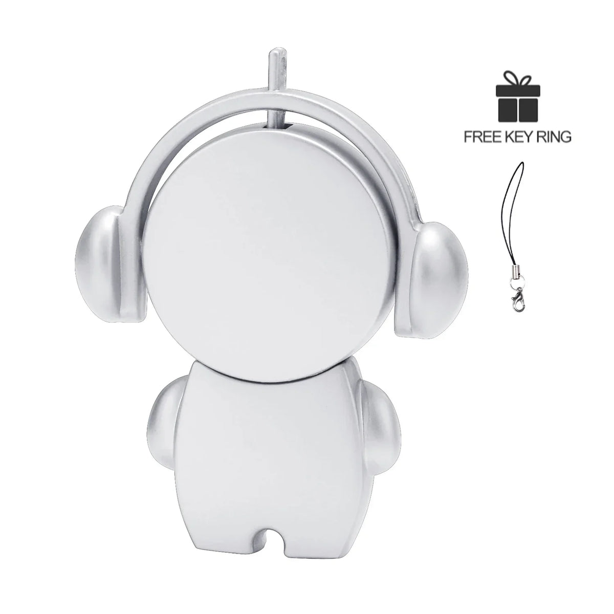 Cute Music Doll USB Flash Drive 4GB–128GB | Free Custom Logo USB Flash Drive PRIMED 32 GB Silver China Mainland