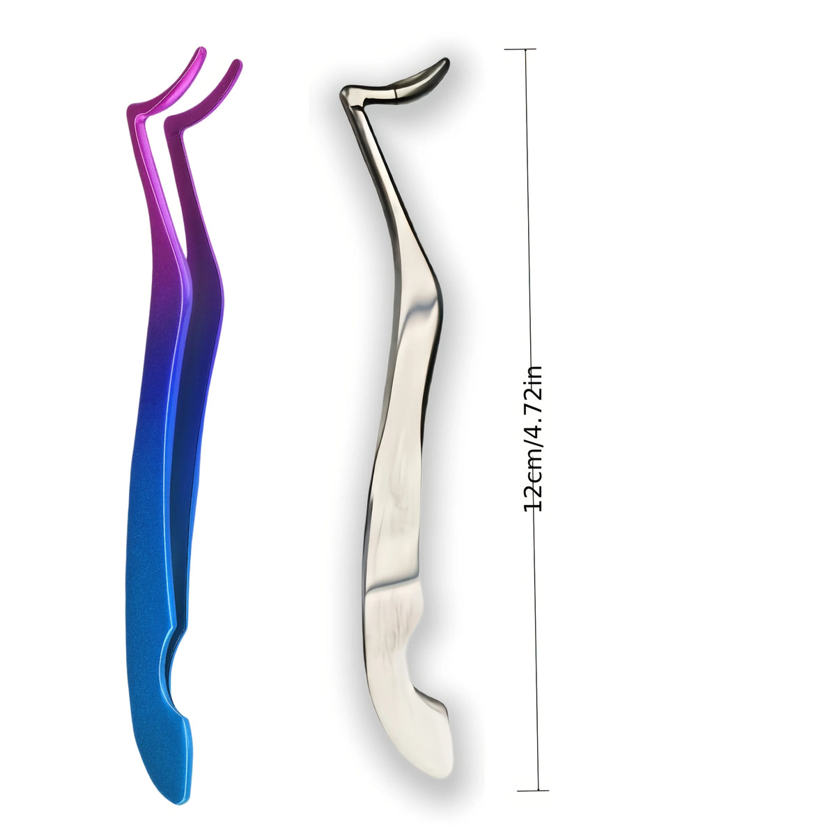Stainless Steel False Eyelash Tweezer & Seahorse Curler Clip