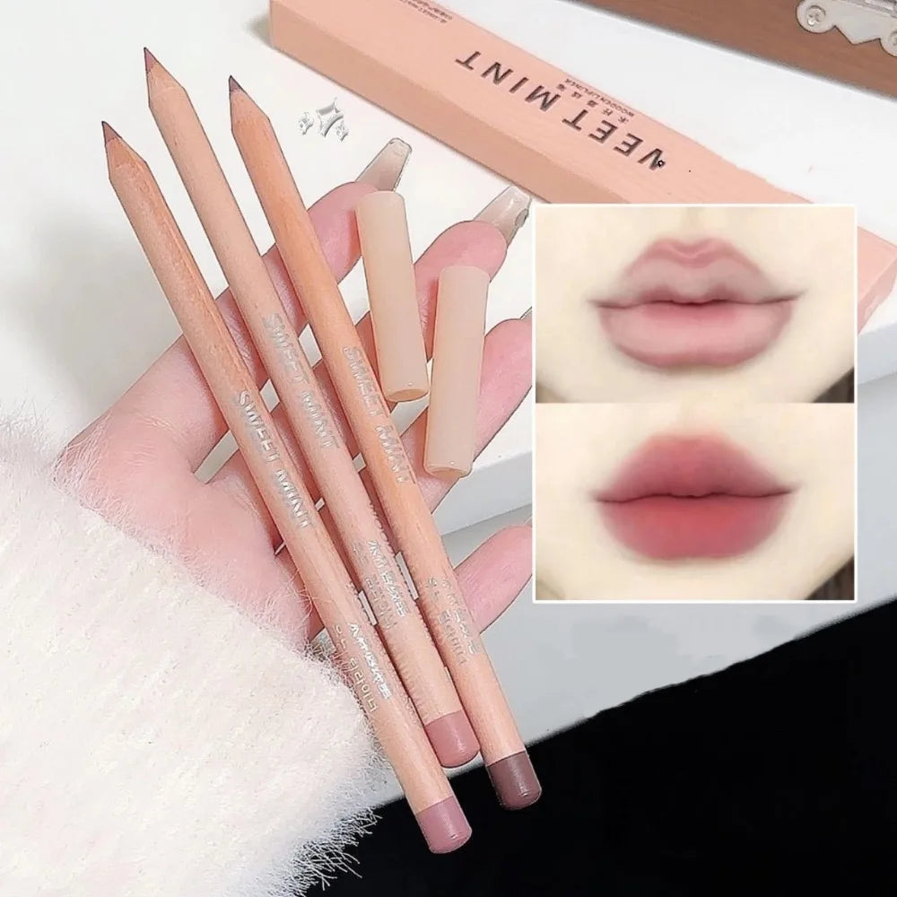 Velvet Matte Lip Liner Pencil – Waterproof Nude Contour Lip Liner Pencil PRIMED