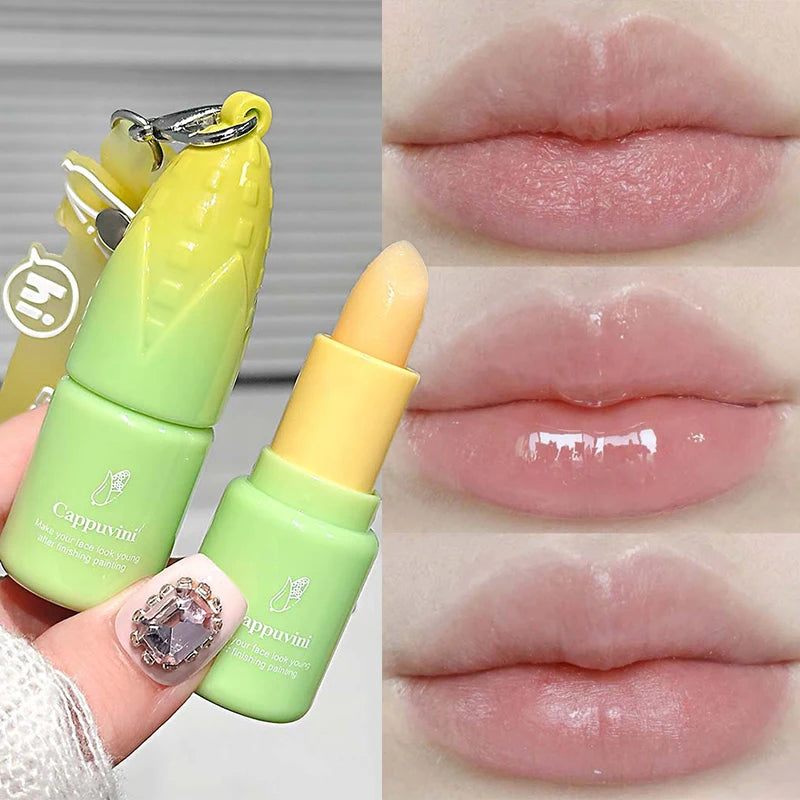Cappuvini Corn-Shape Crystal Jelly Lip Balm | Moisturizing Tinted Lip Balm PRIMED