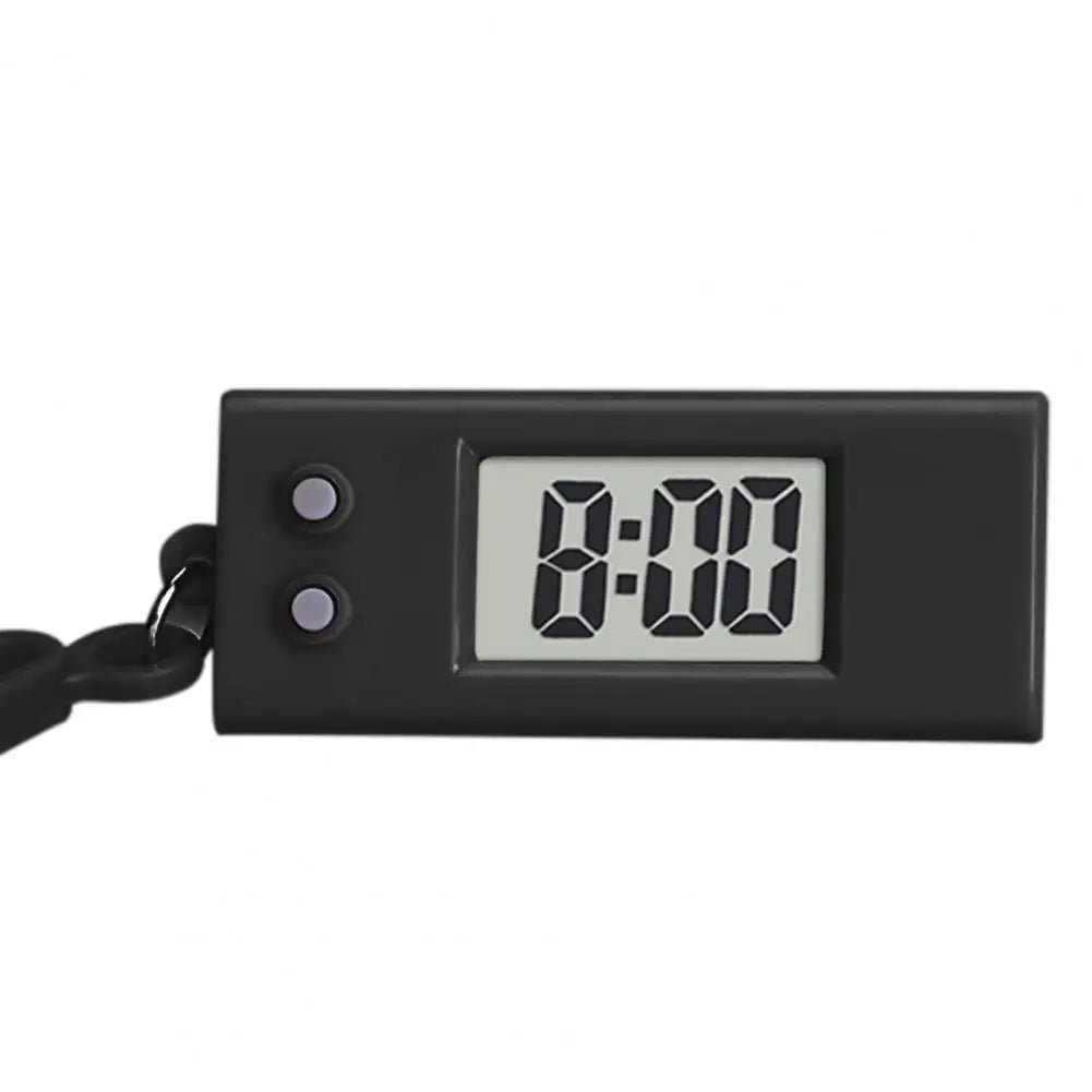 Triangle Mini LCD Digital Clock Keychain – Silent Desk Clock Digital Alarm Clock PRIMED black