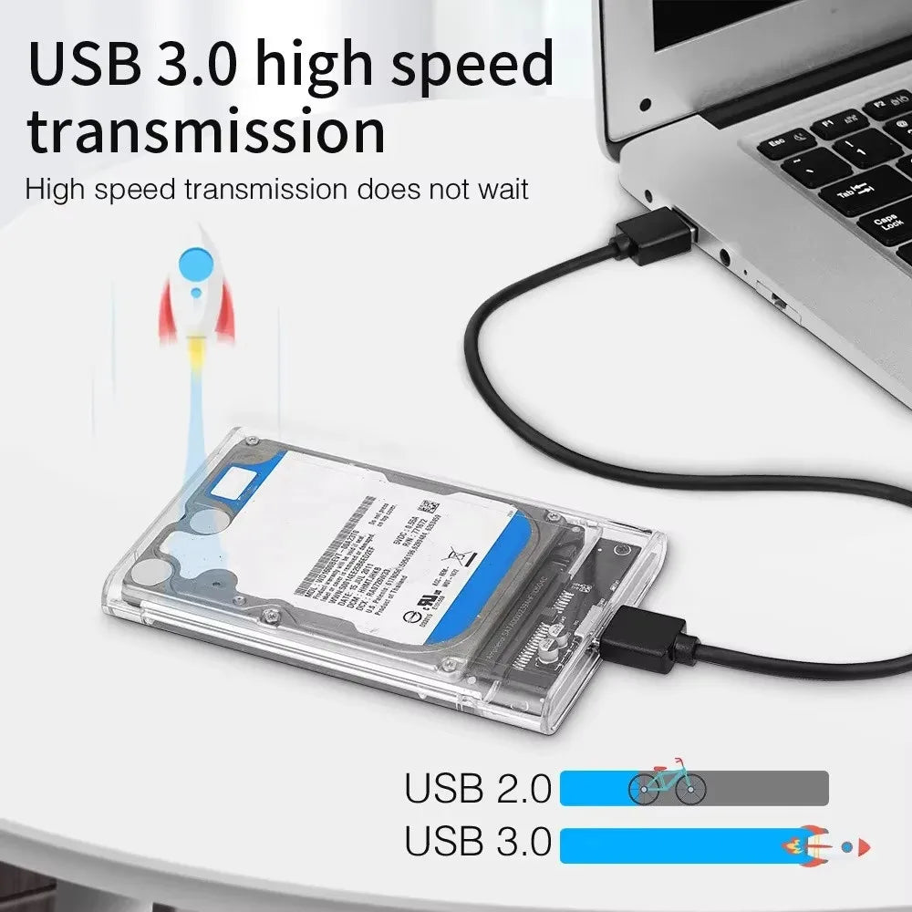 2.5" HDD SSD Enclosure USB 3.0 Type-C SATA Hard Drive Case HDD SSD Enclosure PRIMED