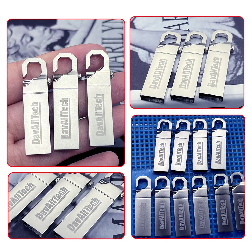 100-Pack Metal USB Flash Drives – Custom Logo | 1GB–64GB USB Flash Drive PRIMED
