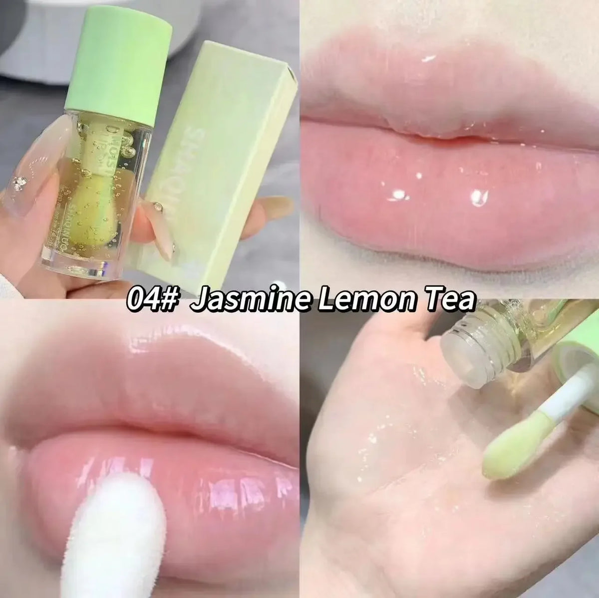 SHAQINUO Crystal Jelly Lip Oil – Hydrating Mirror Gloss