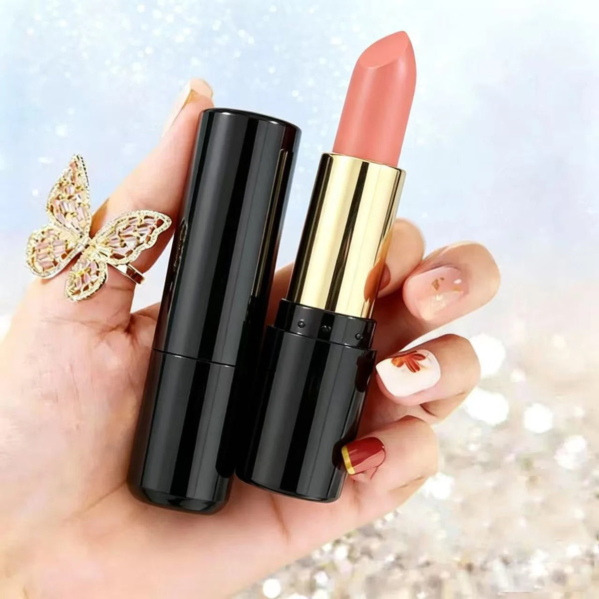Cinnamon Nude Matte Lipstick – Moisturizing Velvet Finish Matte Lipstick PRIMED