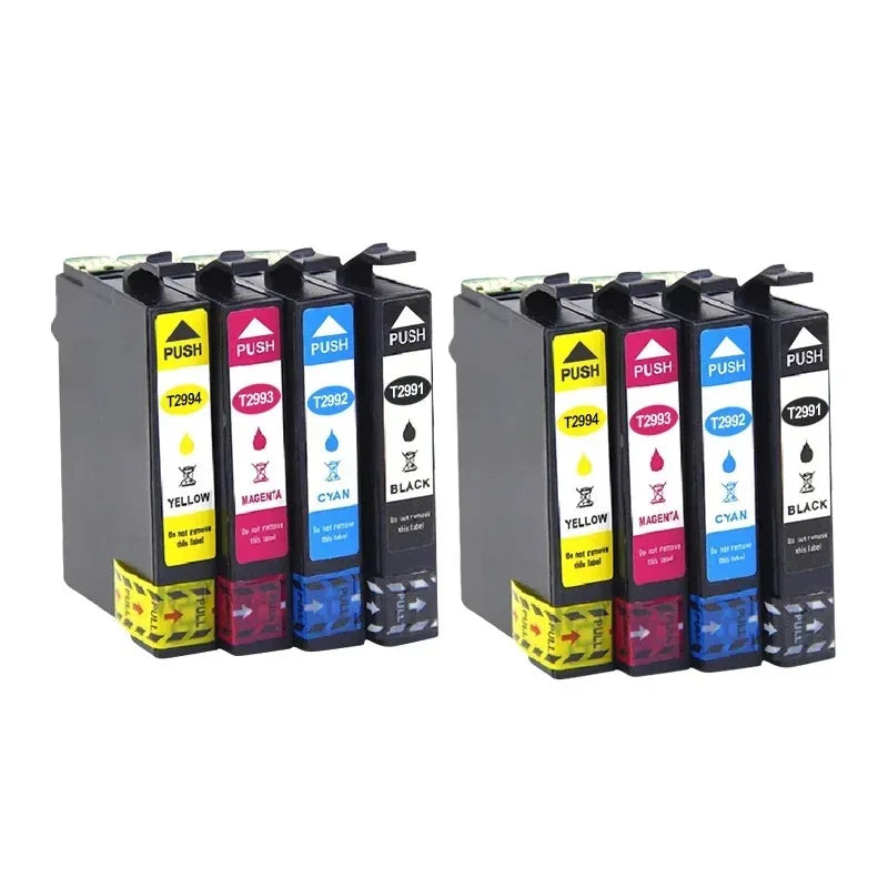 T29XL T2991 Compatible Ink Cartridges for Epson XP-235 442 435 Compatible Ink Cartridge PRIMED 8PCS 2set