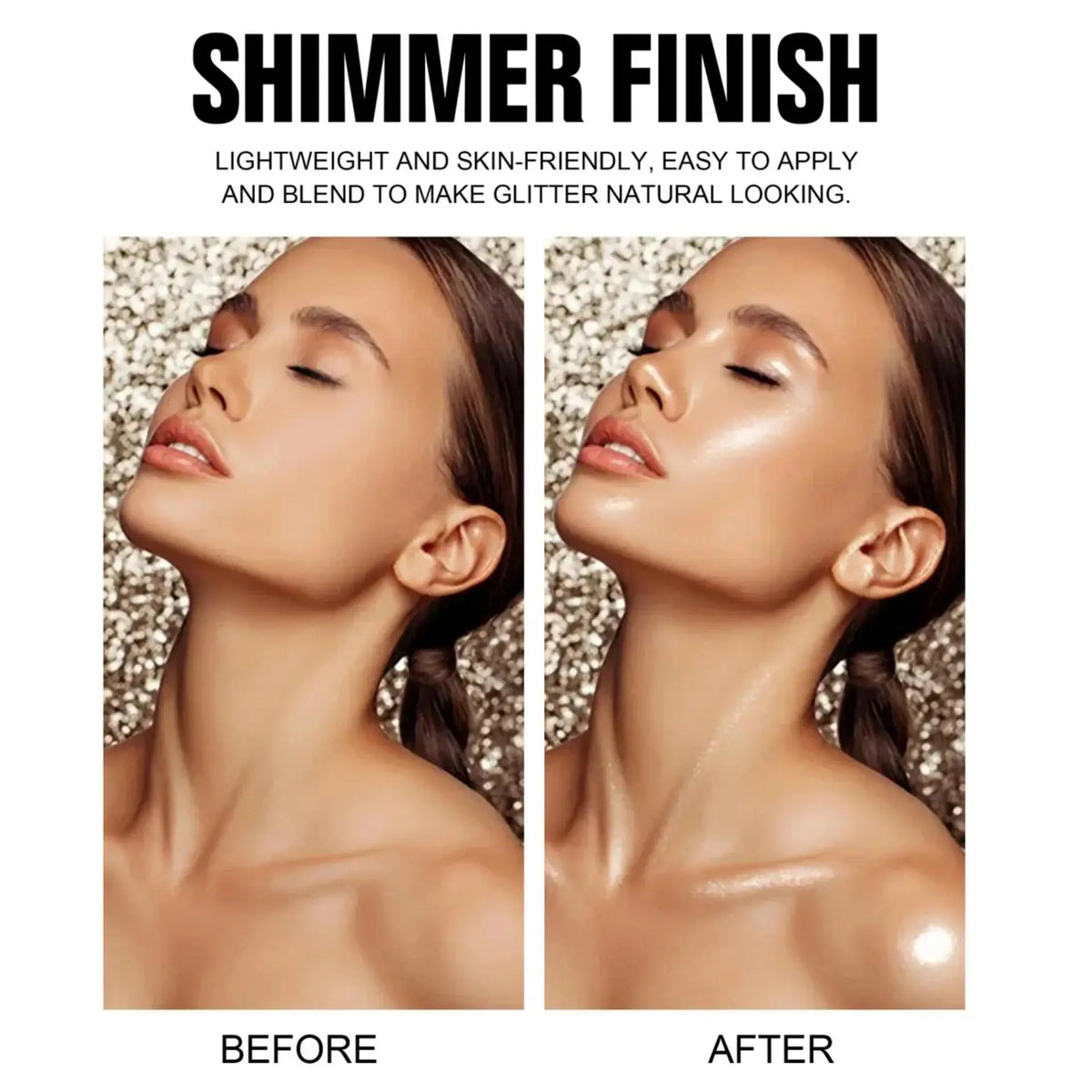 Handaiyan 5-Color Shimmer Spray – Body, Face & Hair Glitter Shimmer Highlighter Spray PRIMED