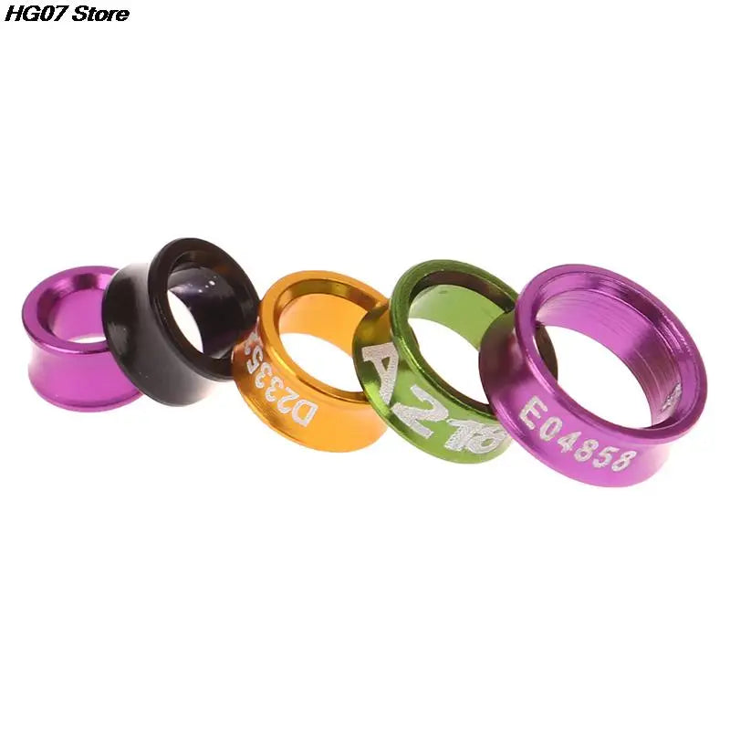 10-Pack Aluminum Bird Leg Rings – Parrot & Pigeon ID Bands