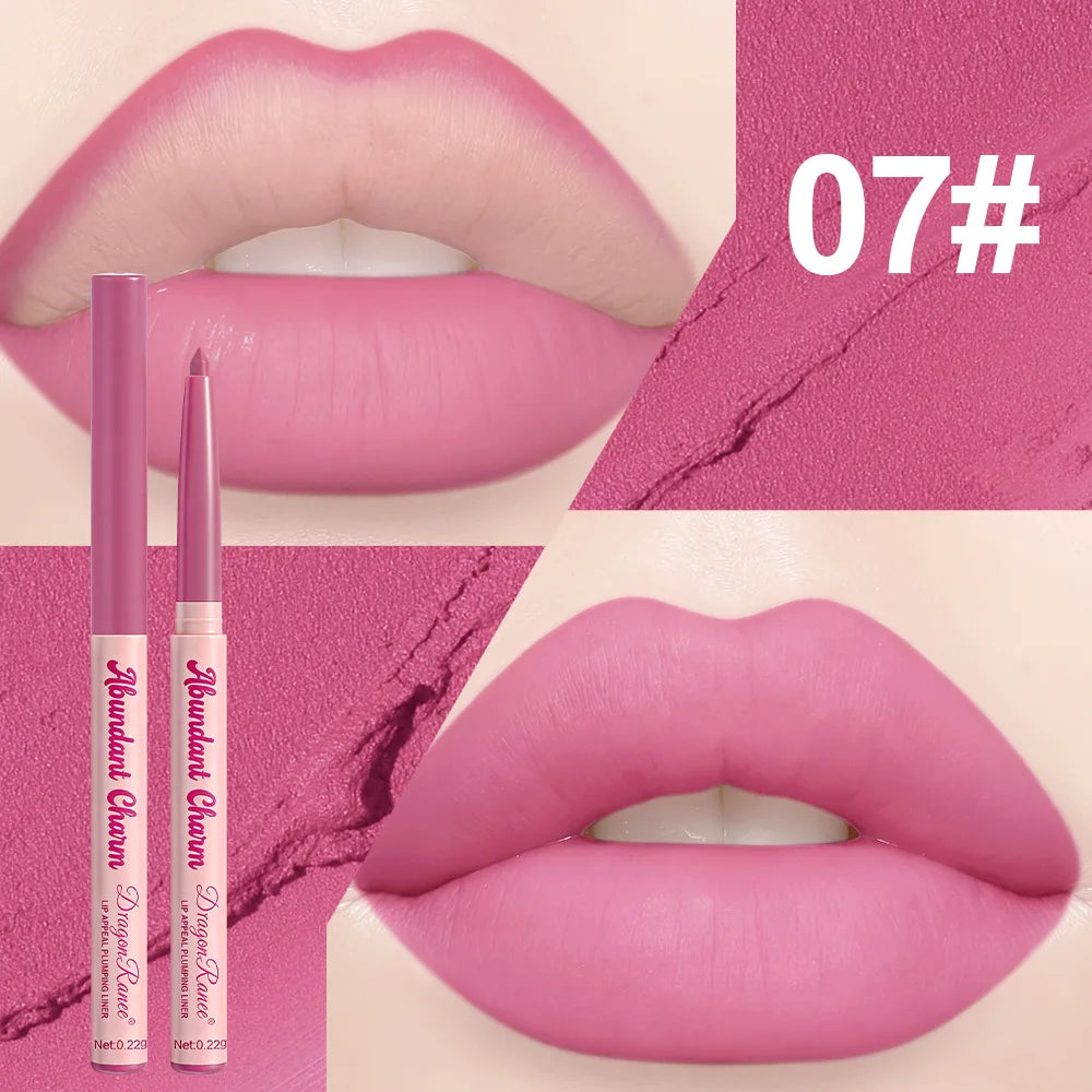 Rose Pink Matte Lip Liner Pencil – Waterproof, Long-Lasting Lip Liner Pencil PRIMED 07