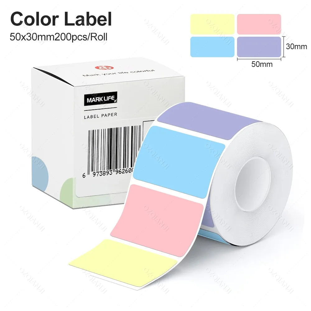 Thermal RFID Label Tape 40×30mm 50×30mm – M110 M220 X2 P50 Thermal Label Tape PRIMED 1Color 50X30mm