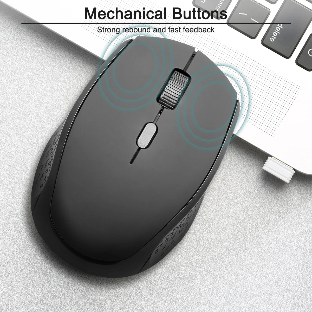 2.4GHz Wireless Optical Mouse 1600 DPI Nano Receiver 4 Button Wireless Mouse PRIMED