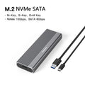 UTHAI NVMe SSD Enclosure Dual Protocol USB-C 10Gbps | 8TB SSD Enclosure PRIMED NVMe SATA