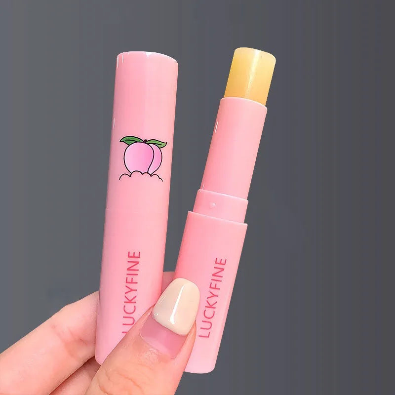 Natural Peach Lip Balm – Color-Changing Moisturizing Lip Care
