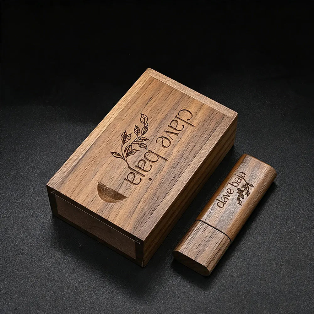 50-Pack Custom Logo Wooden USB Flash Drives 4GB–128GB USB Flash Drive PRIMED