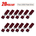 20-Pack Wooden USB Flash Drives 4–64GB | Free Custom Logo USB Flash Drive PRIMED 16 GB Rose
