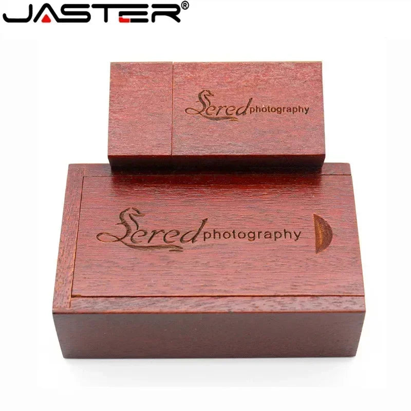 Wooden USB Flash Drive Custom Laser Engraved – 8GB to 64GB Gift USB Flash Drive PRIMED
