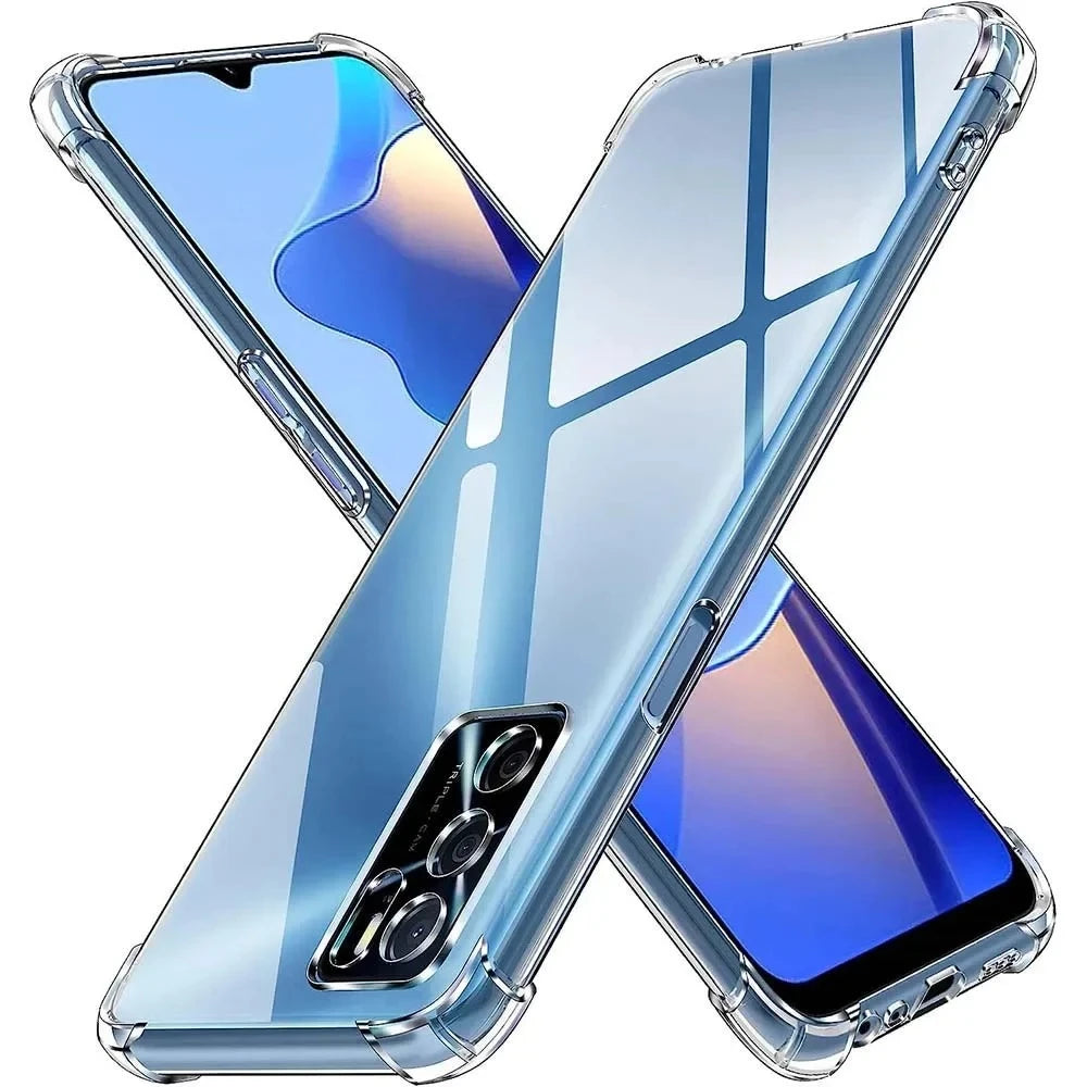 Crystal Clear TPU Case for OPPO A16 A17 A54 A55 A76 A96 Phone Case Cover PRIMED