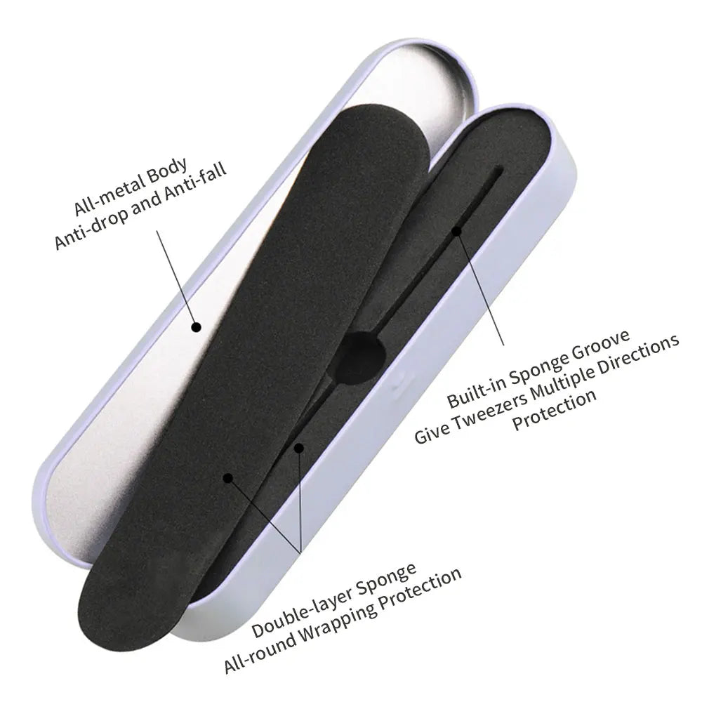 Magnetic Tinplate Eyelash Tweezer Case | Lash Storage Box Tweezer Storage Case PRIMED