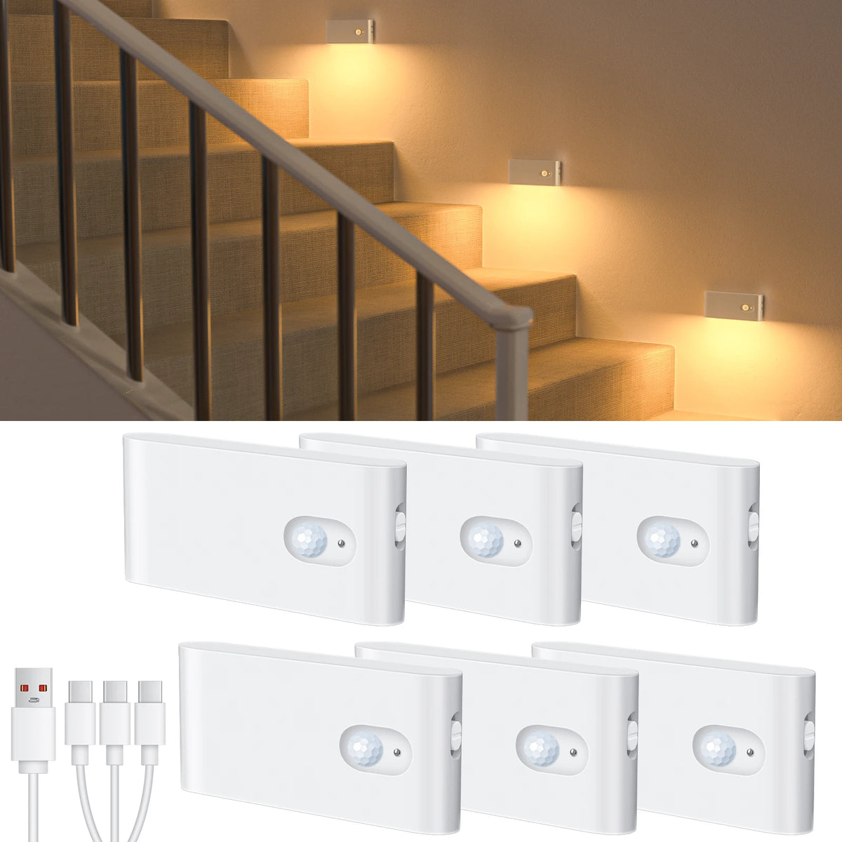 WILLED Motion Sensor Night Light | Rechargeable Warm White LED