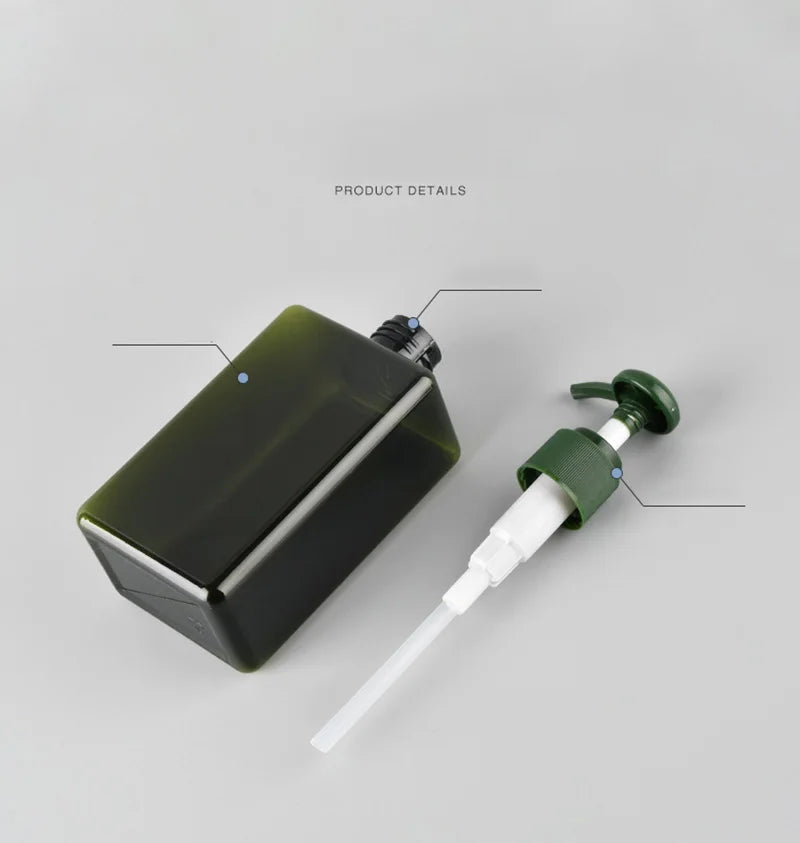 Square Refillable Pump Bottle – Soap, Shampoo & Lotion 100–650ml
