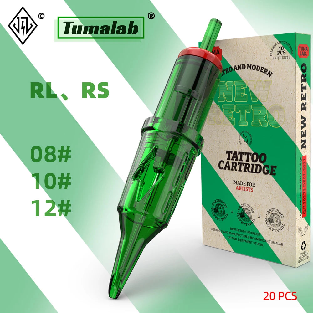 TUMAlab Cartridge Tattoo Needles 20Pcs – Liners & Shaders