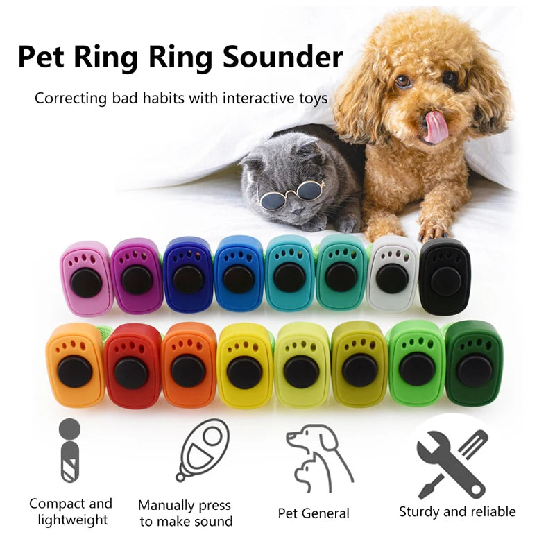 Pet Clicker Trainer for Dogs & Cats – Thumb Sound Clicker