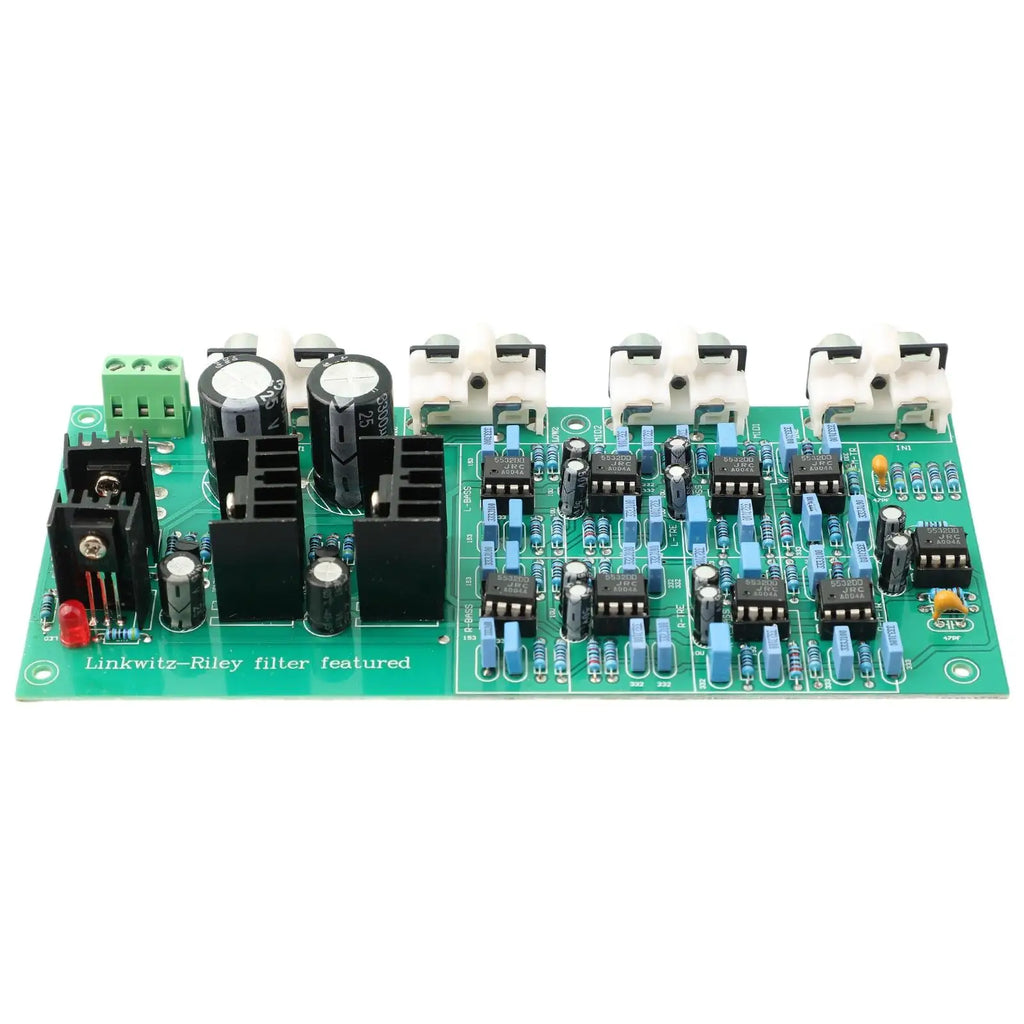 3-Way Electronic Crossover Board 6-Channel Stereo DIY Audio Audio Crossover Board PRIMED