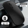 MissionFit Dual-Mode Wireless Mouse – Bluetooth & 2.4G USB Wireless Mouse PRIMED Black with OTG