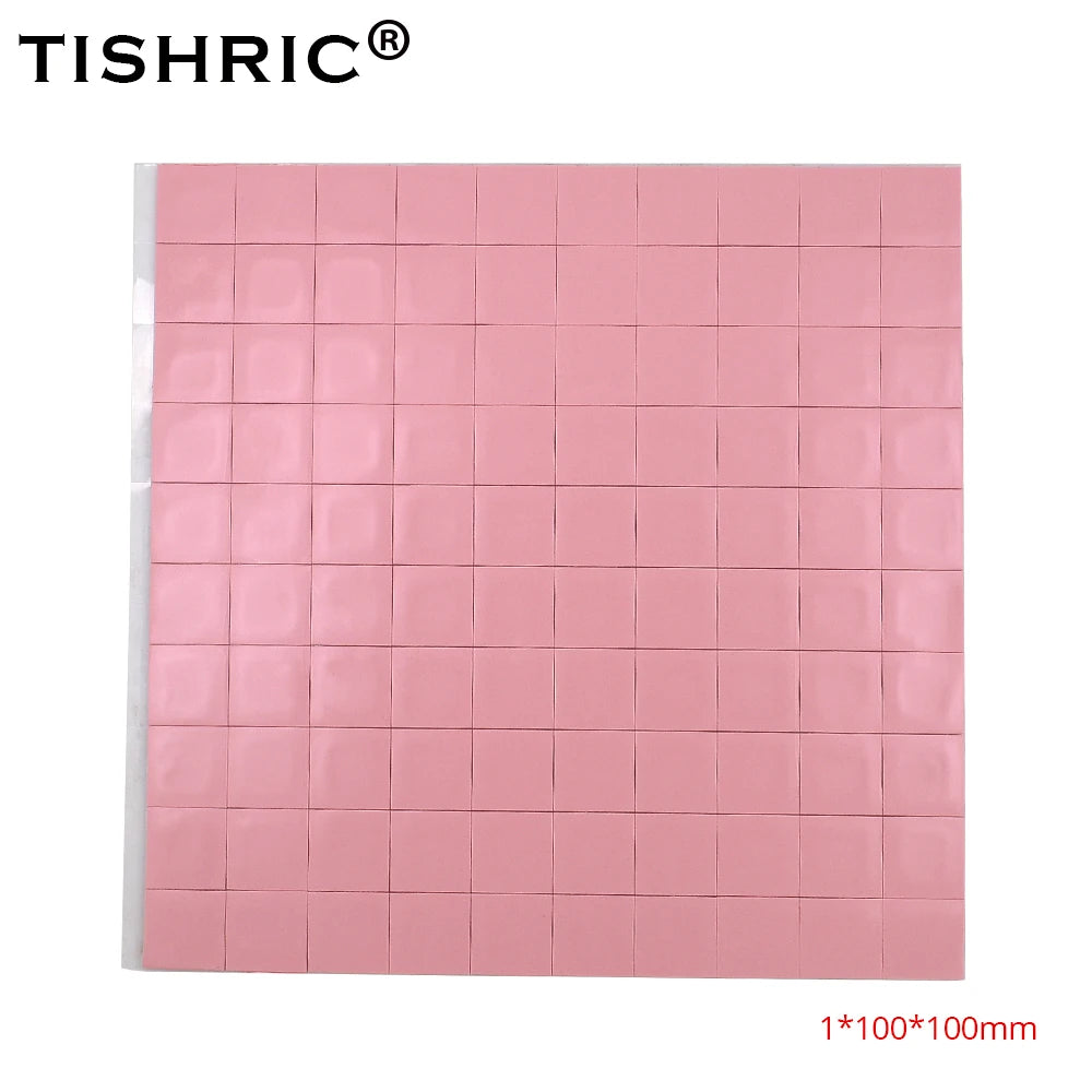 TISHRIC Silicone Thermal Pad CPU GPU 0.5–2mm | 100×100mm Sheet