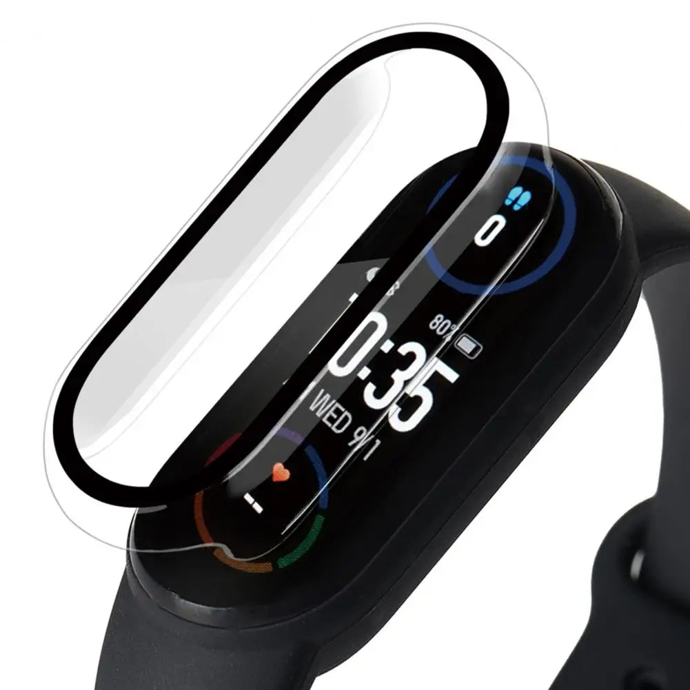 Watch Case & Screen Protector for Xiaomi Mi Band 3/4/5/6/7 Smartwatch Protective Case PRIMED Clear for Band 7