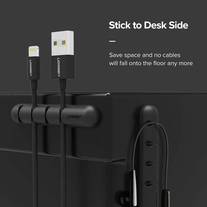 UGREEN Silicone Cable Organizer Clips | Cable Management Cable Management Clips PRIMED