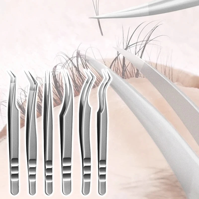 Stainless Steel Lash Extension Tweezer – Anti-Static Matte