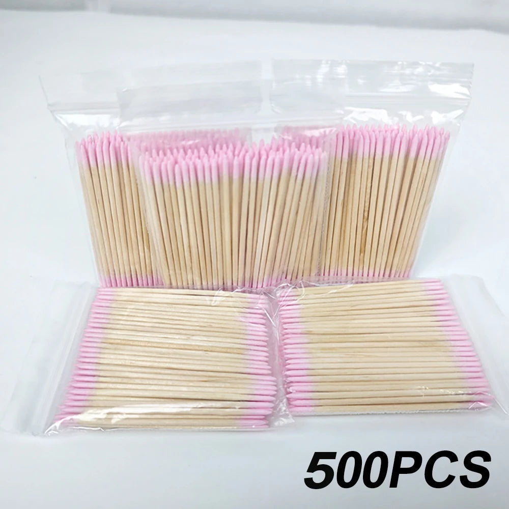 Disposable Double-End Cotton Swabs – Lash Extension Tools Lash Extension Tool PRIMED 500pcs