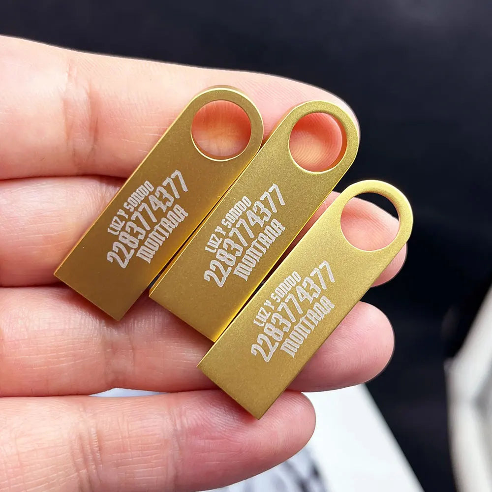 30-Pack Custom Logo USB 2.0 Flash Drives 128MB–128GB Metal USB Flash Drive Pack PRIMED