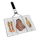 Foldable Stainless Steel BBQ Grill Basket | Fish & Steak BBQ Grill Basket PRIMED Default Title