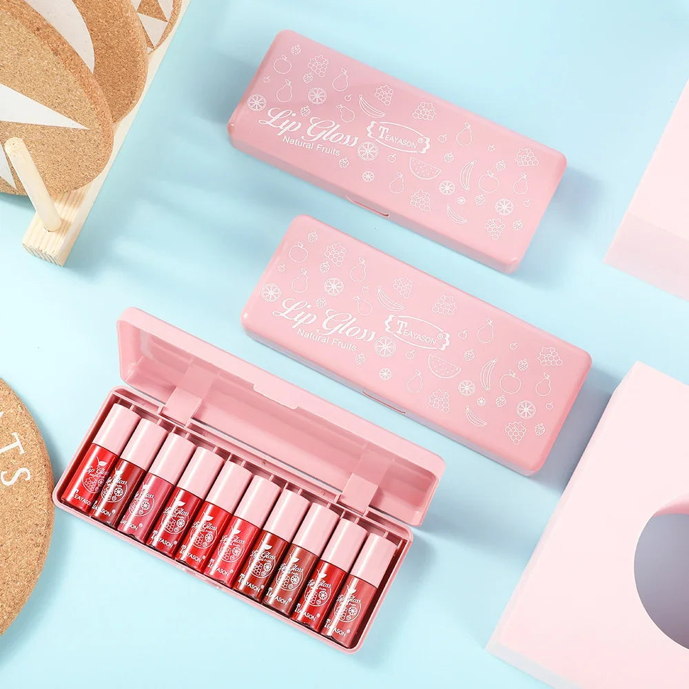10-Piece Matte Liquid Lipstick Set – Waterproof Velvet Lip Tint