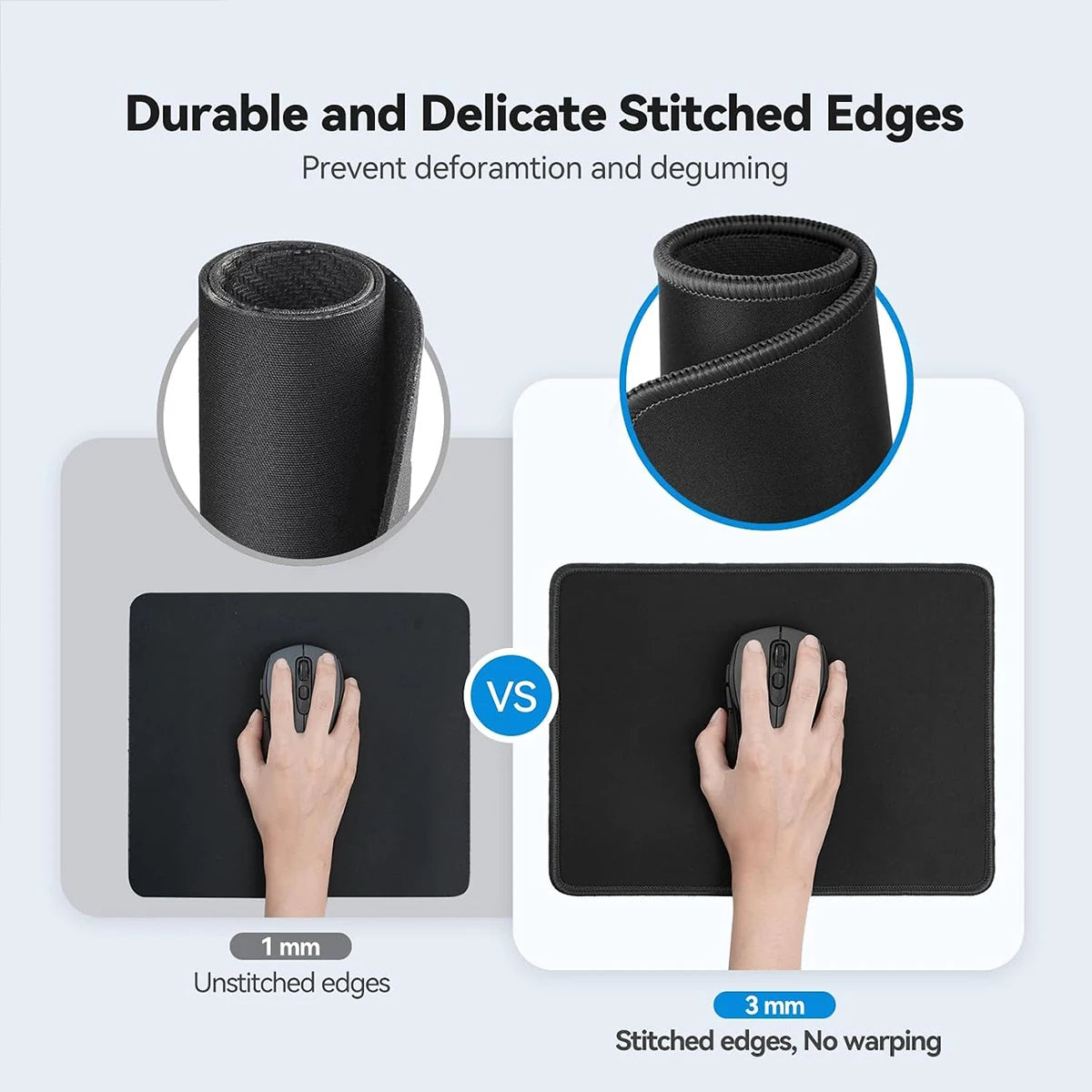 Ultra-Thin Gaming Mouse Pad – Non-Slip Rubber, Superfine Fiber Gaming Mouse Pad PRIMED