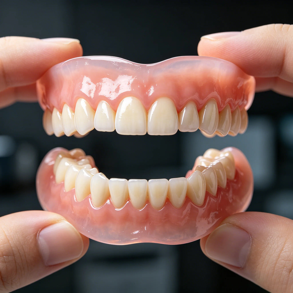 Soft Silicone Snap-On Dentures Full Set – Upper & Lower Teeth