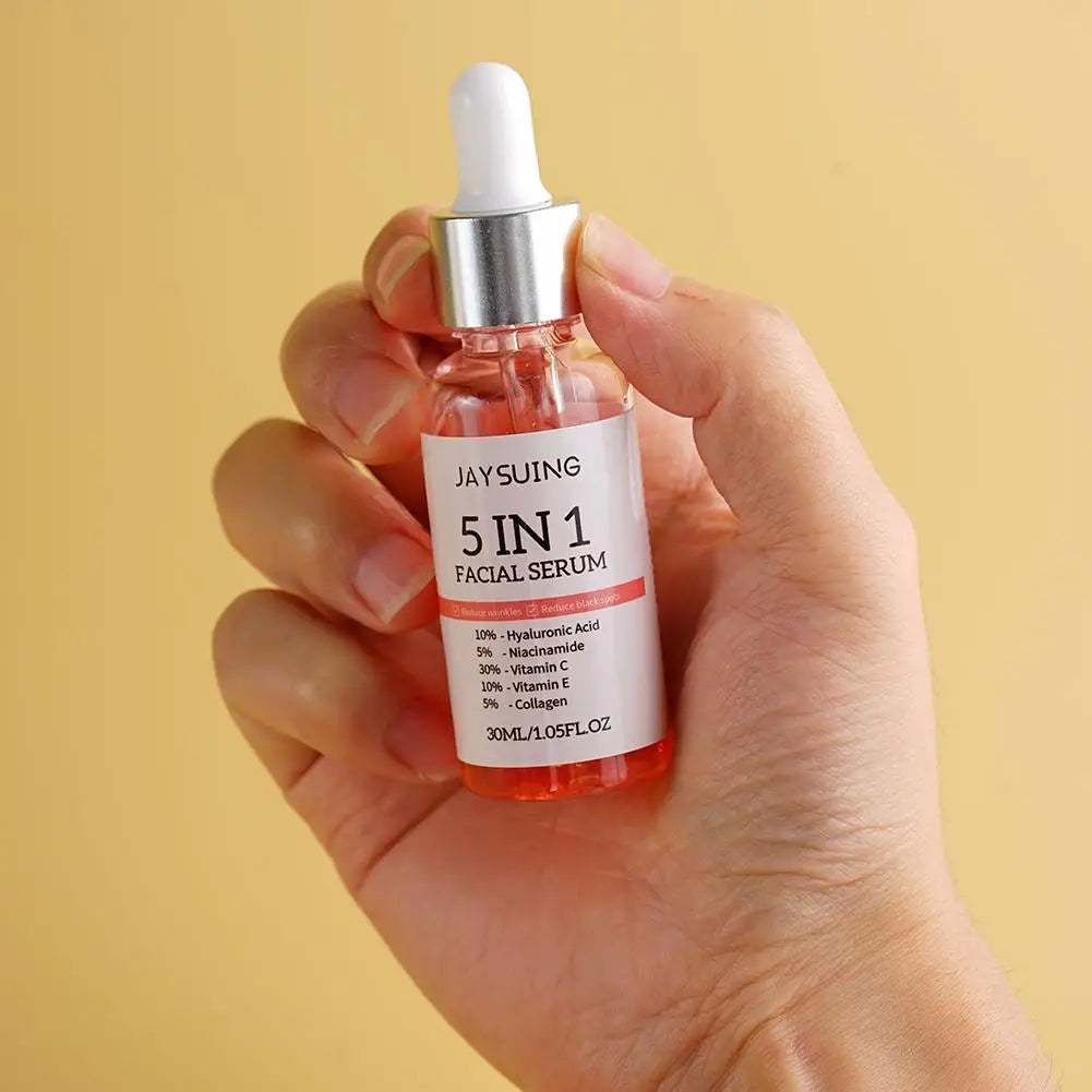 5-in-1 Vitamin C Face Serum – Niacinamide & Hyaluronic Acid