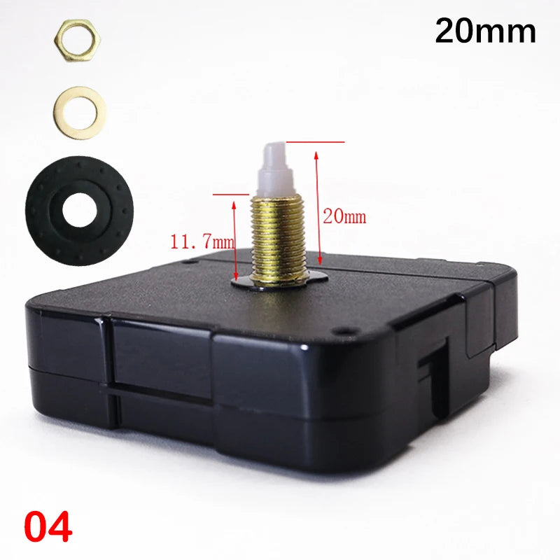 Silent Quartz Wall Clock Movement – DIY Long Shaft Repair Kit