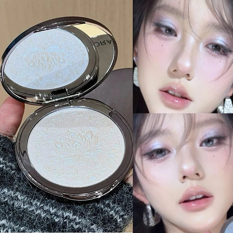 Diamond Glitter Highlighter Palette – Shimmer Eyeshadow Powder Highlighter Palette PRIMED