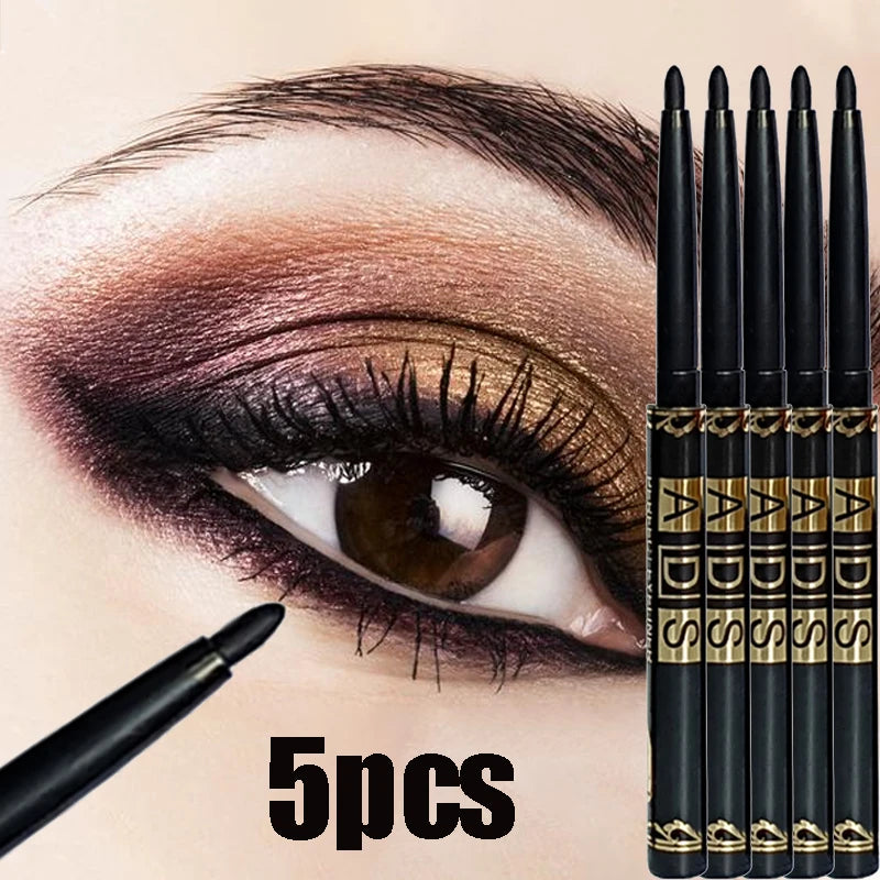 Waterproof Gel Eyeliner Pencil – Matte Black High Pigment