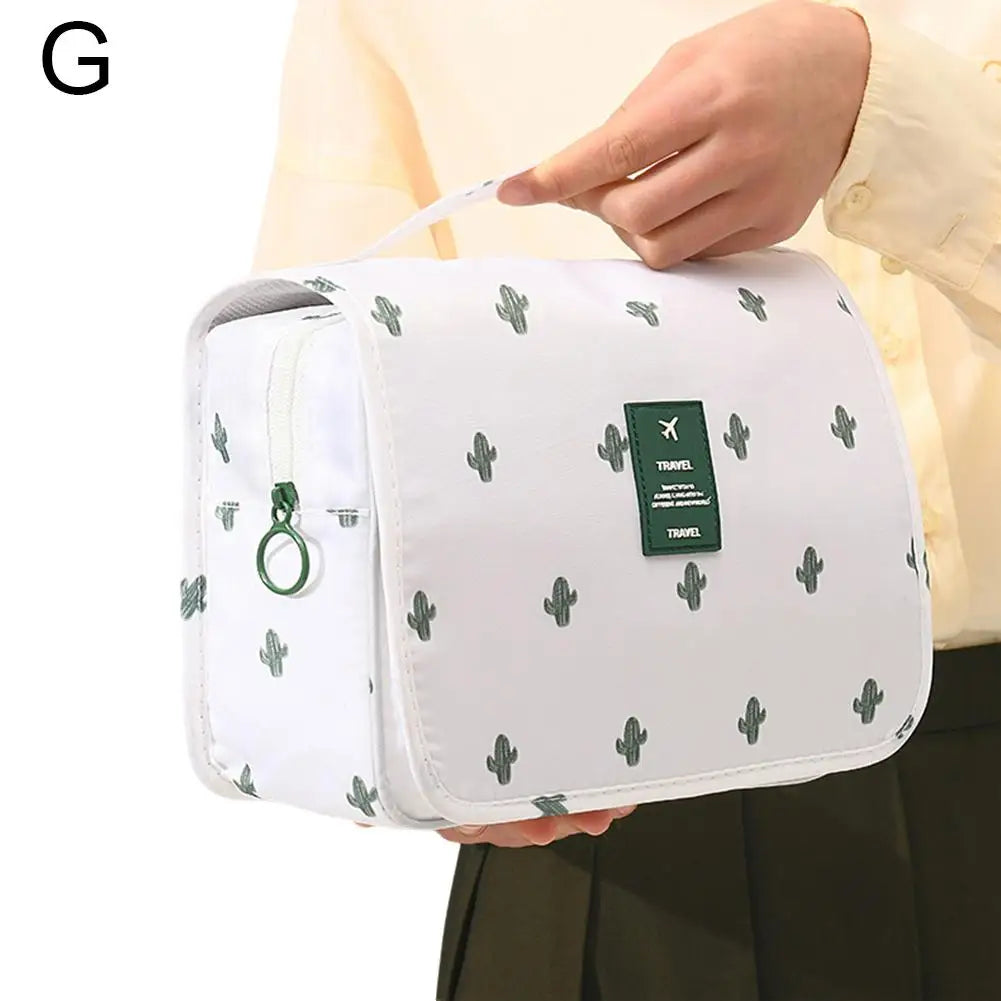 Travel Makeup Bag with Hook – Waterproof Toiletry Organizer