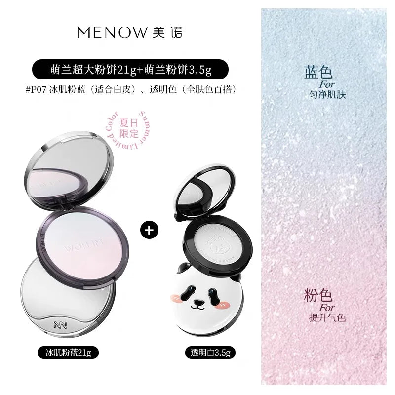 MENOW Panda Pressed Powder – Oil Control Long-Wear Concealer 21g