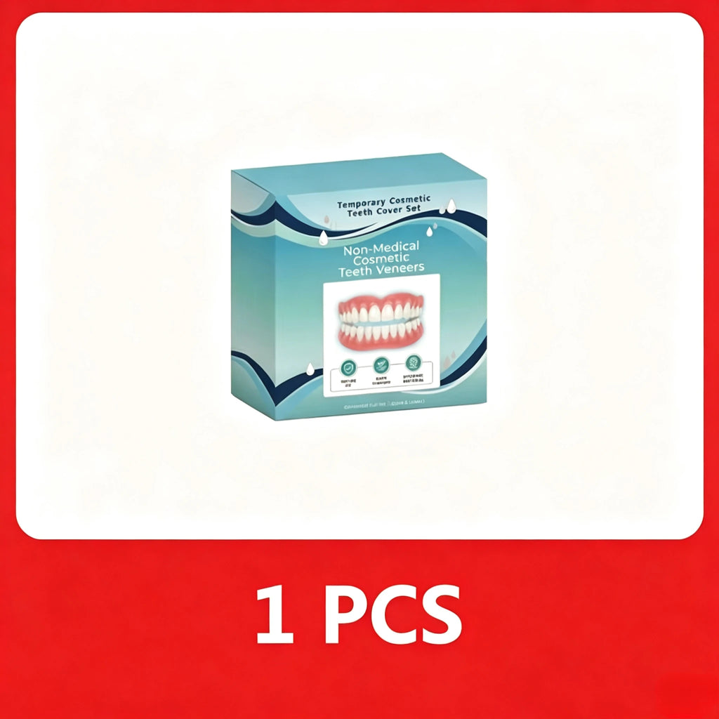 Soft Silicone Cosmetic Teeth Veneers Kit for Men & Women Cosmetic Teeth Veneers PRIMED 1 PCS