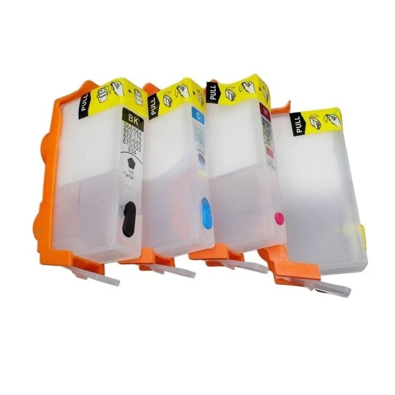 HP 902 903 904 905 Refillable Ink Cartridges + 400ml Ink Refillable Ink Cartridge PRIMED