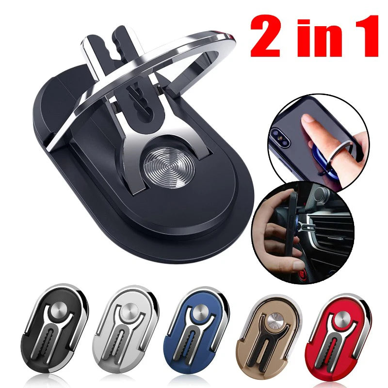 Universal Foldable Finger Ring Phone Holder & Car Vent Stand Phone Ring Holder PRIMED
