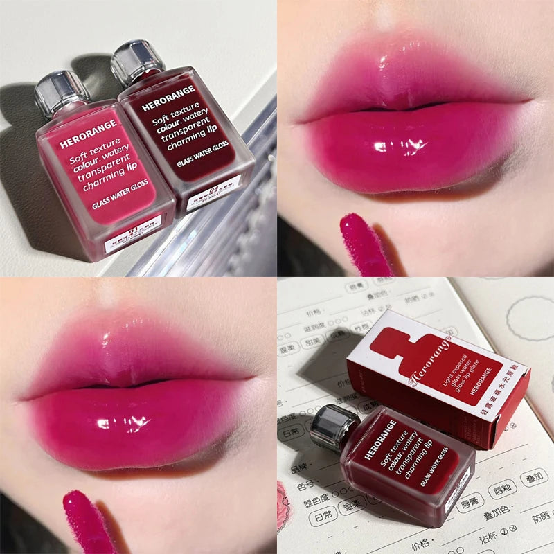 Water-Glow Mirror Lip Gloss – Hydrating Korean Lip Tint