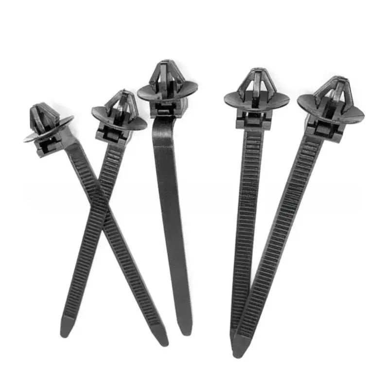 Nylon Push Mount Wire Harness Clamp Clips 10/20PCS Black Wire Harness Clips PRIMED