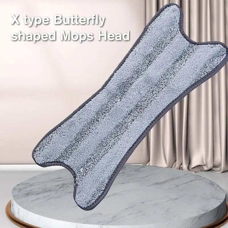 X-Type Microfiber Flat Mop Head Replacement – Dry & Wet Use